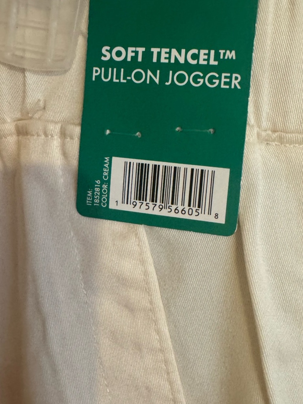 NWT Buffalo David Bitton Cream Elastic Cuff Joggers  XLARGE   #14 - Picture 9 of 10